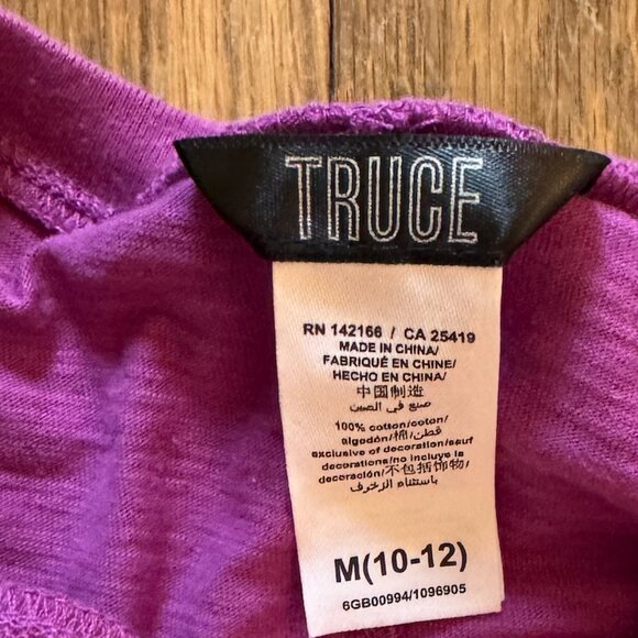 Truce Kids' Rock 'n' Roll Embellished Long Sleeve Cotton Graphic T-shirt - Picture 3 of 3